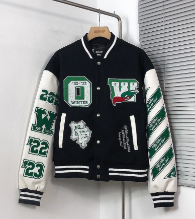 College Jacke Schwarz