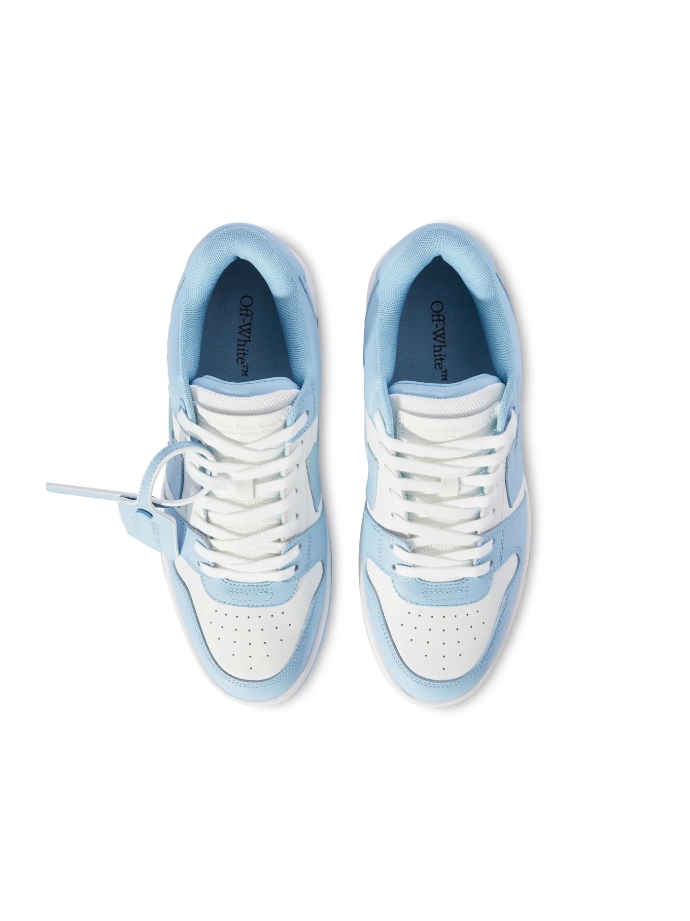 "OFF" SNEAKER BABYBLUE AND WHITE