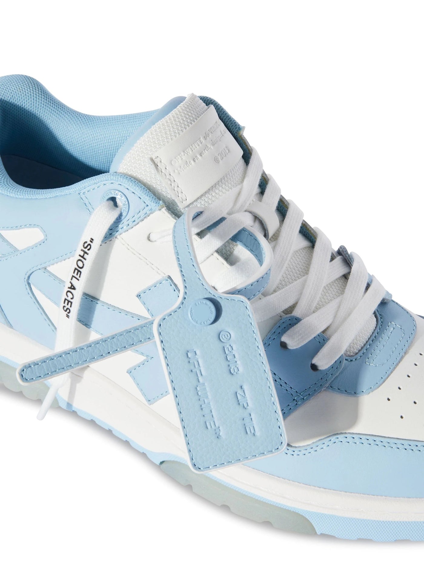 "OFF" SNEAKER BABYBLUE AND WHITE