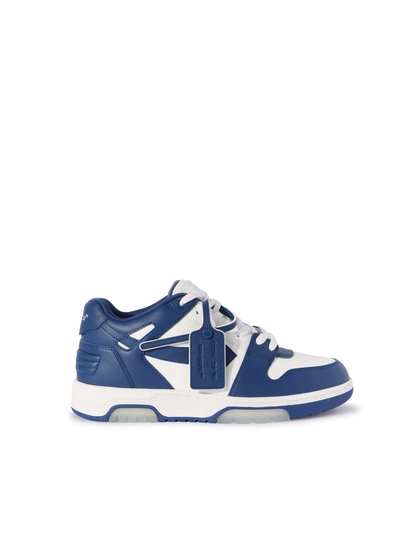 "OFF" SNEAKER BLUE AND WHITE
