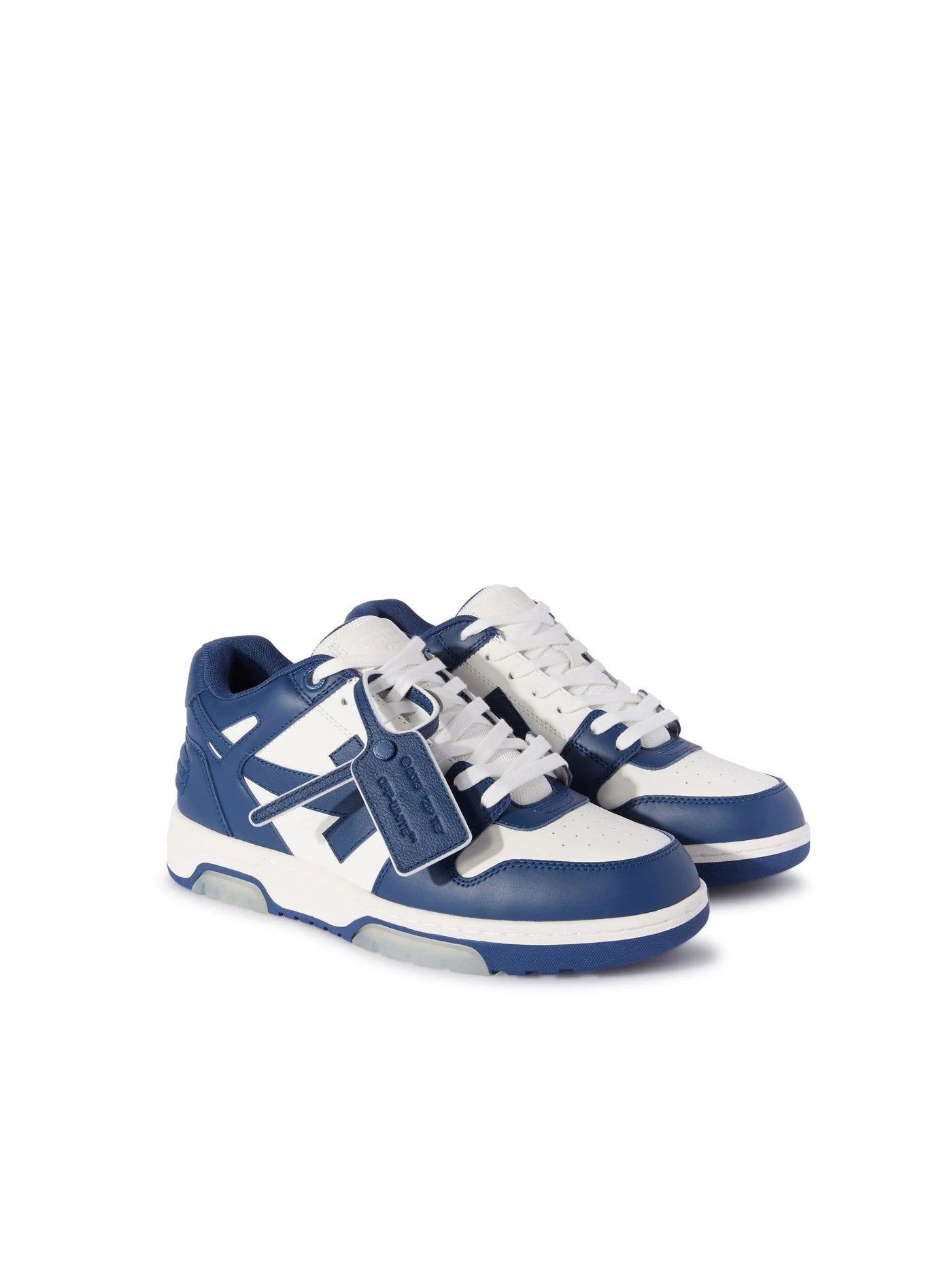 "OFF" SNEAKER BLUE AND WHITE