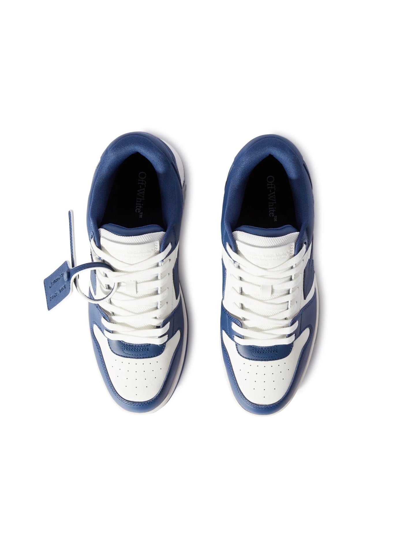 "OFF" SNEAKER BLUE AND WHITE