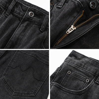 BLACK BASIC JEANS